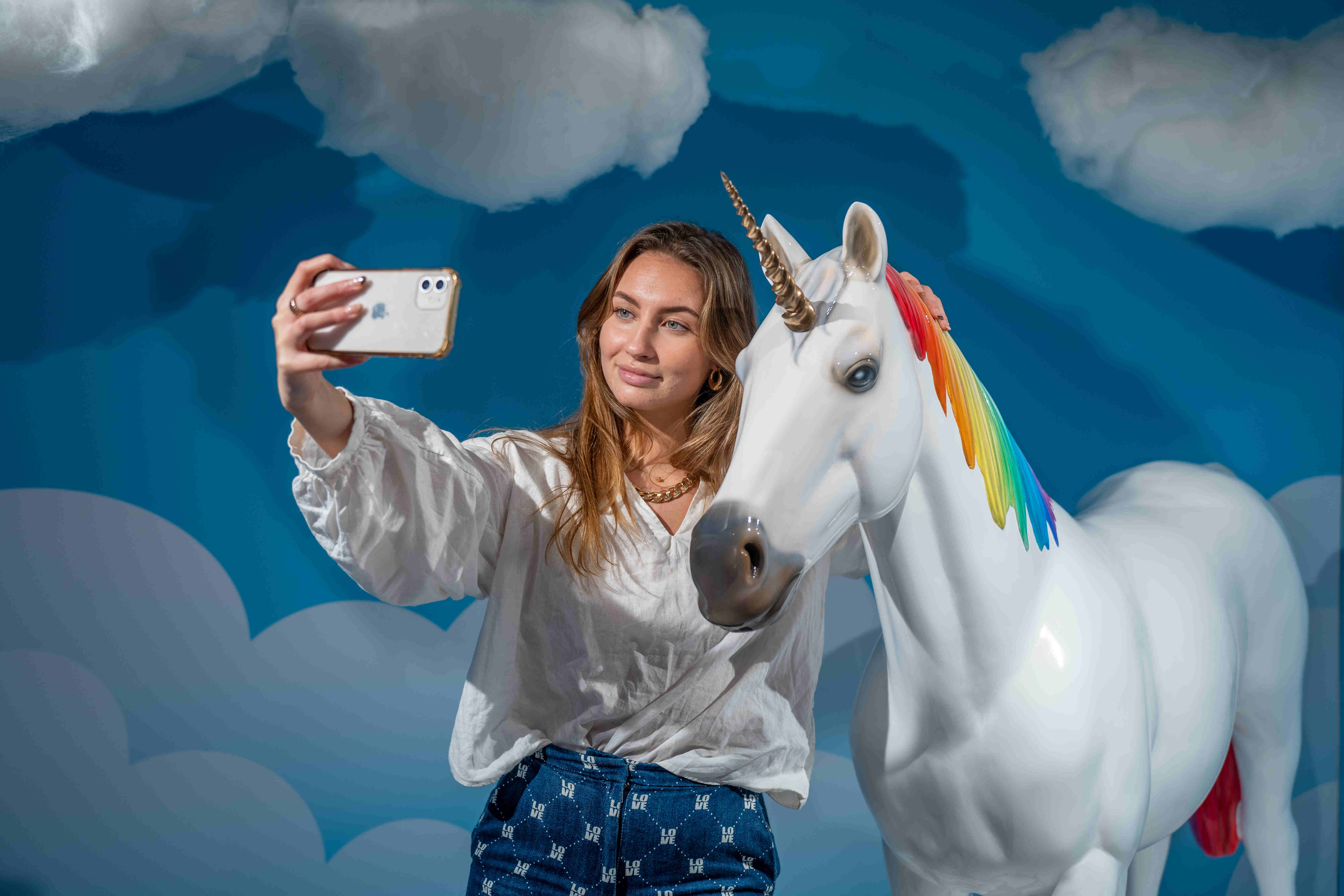 Eenhoorn selfie